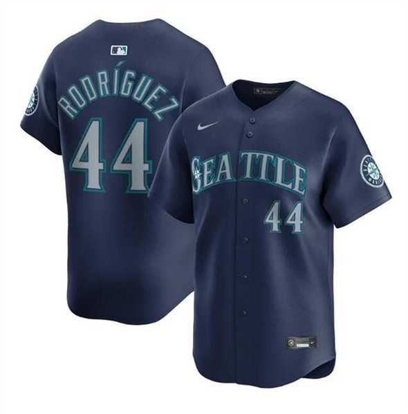 Mens Seattle Mariners #44 Julio Rodriguez Navy Limited Stitched Jersey Dzhi